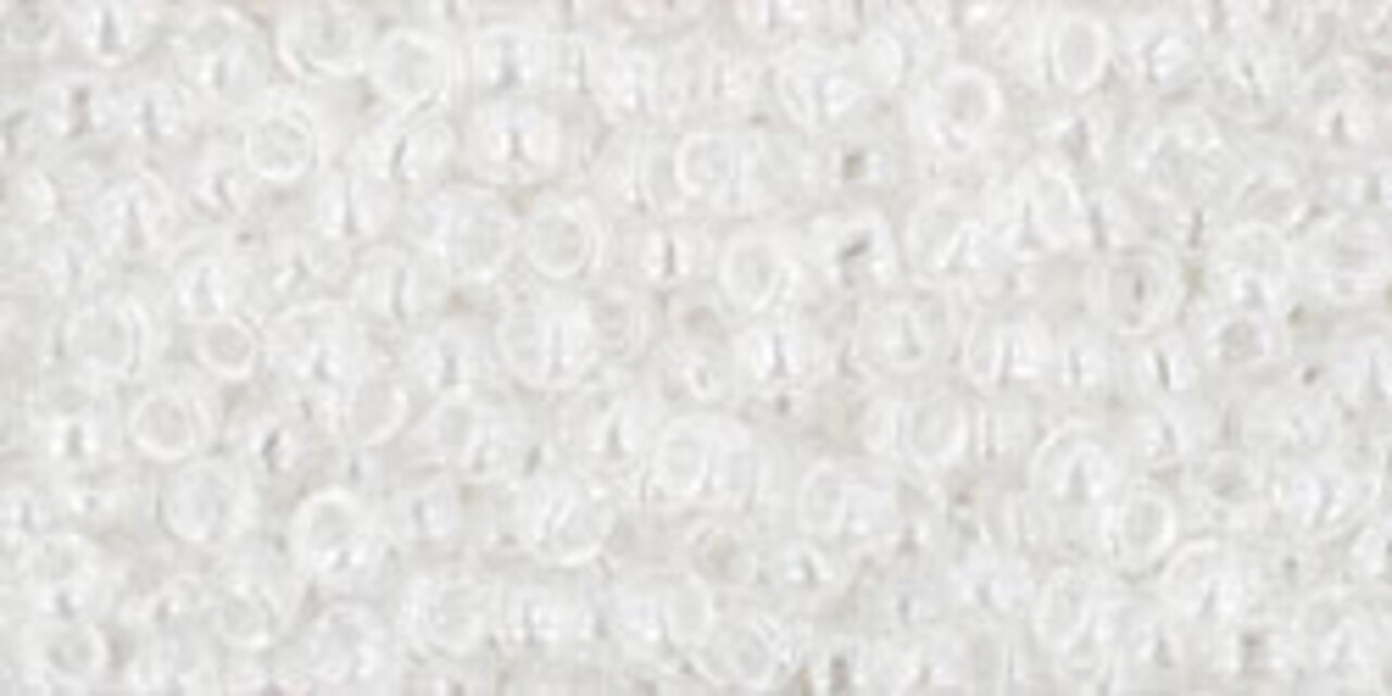 Toho 11/0 Round Japanese Seed Bead, #101, Transparent Luster Crystal, 13 grams